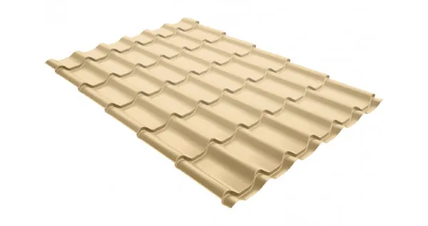 Металлочерепица классик 0,5 Satin RAL 1014 слоновая кость купить в Сибае