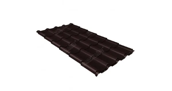 Металлочерепица камея 0,45 Drap RAL 8017 шоколад купить в Сибае