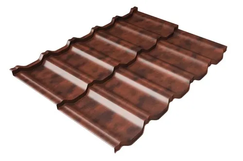 Металлочерепица модульная Квинта Uno Grand Line c 3D резом 0,45 Safari Twincolor Brown купить в Сибае