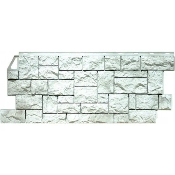 Фасадная панель FineBer, Камень Дикий, Жемчужный купить в Сибае