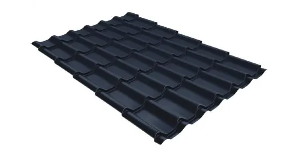 Металлочерепица классик 0,5 Satin RAL 7024 мокрый асфальт купить в Сибае