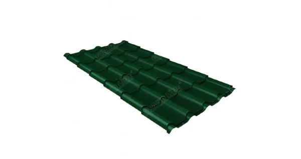 Металлочерепица камея 0,45 PE RAL 6005 зеленый мох купить в Сибае