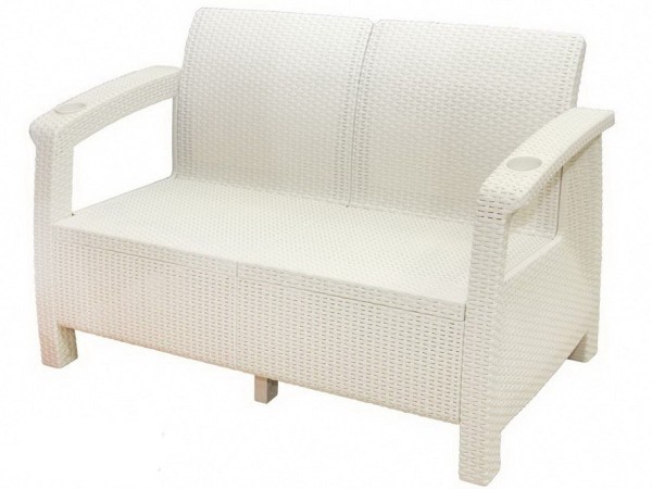 Двухместный диван Yalta Sofa Seаt белый купить в Сибае
