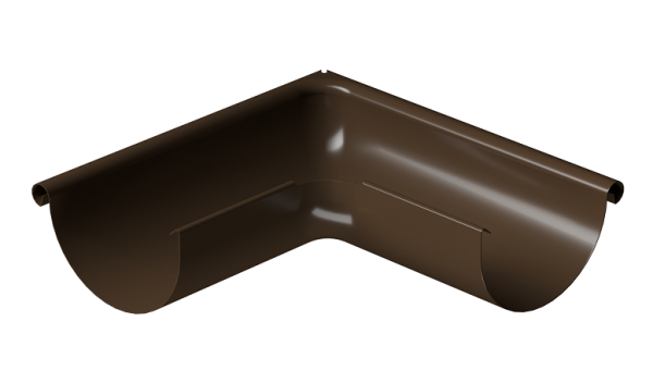 Угол внешний 90° D125 Döcke STAL PREMIUM Каштан, (RAL 8017) купить в Сибае