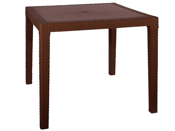 Стол квадратный FIJI Quatro Table Коричневый купить в Сибае