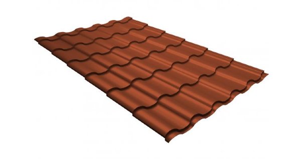 Металлочерепица кредо GL 0,5 GreenСoat Pural RR 750 кирпично-красный (RAL 8004 терракота) купить в Сибае