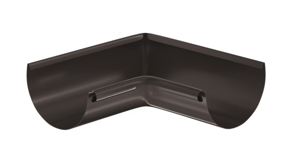 Водосток Aquasistem, система 125x90 - Угол желоба, внутренний 90° RR 32 Тёмно-Коричневый купить в Сибае