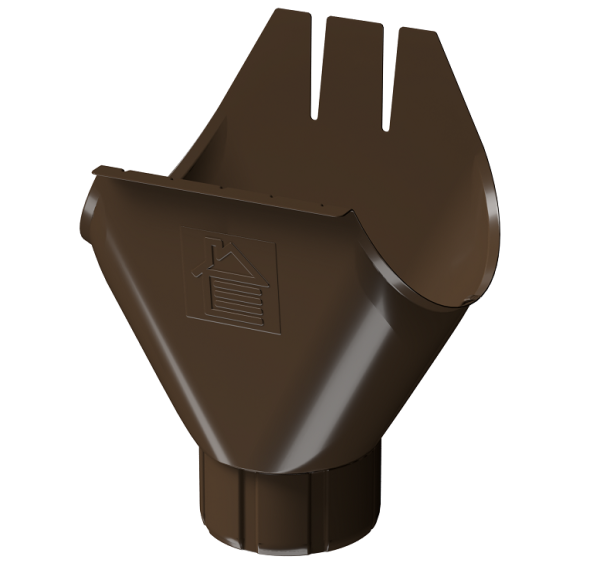 Воронка желоба D125 Döcke STAL PREMIUM Каштан, (RAL 8017) купить в Сибае