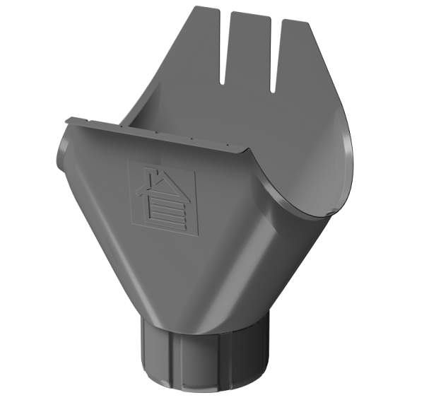 Воронка желоба D125 Döcke STAL PREMIUM Графит, (RAL 7024) купить в Сибае