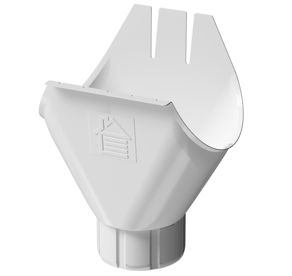 Воронка желоба D125 Döcke STAL PREMIUM Пломбир, (RAL 9010) купить в Сибае