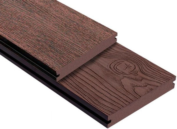 Террасная доска ДПК Outdoor 3D полнотелая STORM/OCEAN BROWN коричневая микс купить в Сибае