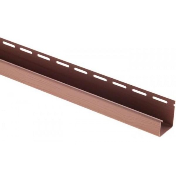 J-профиль Люкс Крашенный, T-15, ВН, Красно-коричневый купить в Сибае