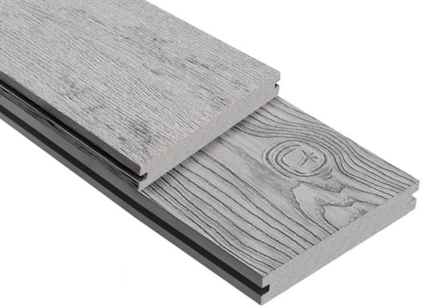 Террасная доска ДПК Outdoor 3D полнотелая STORM/OCEAN GREY серая микс купить в Сибае