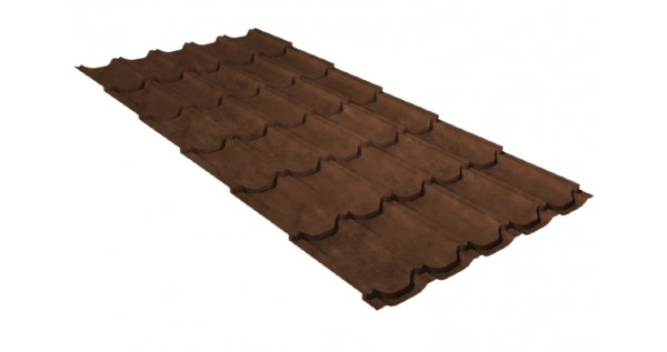 Металлочерепица квинта плюс 0,45 Safari Twincolor Brown купить в Сибае