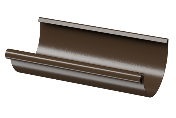 Желоб полукруглый D125 3 м Döcke STAL PREMIUM Каштан, (RAL 8017) купить в Сибае