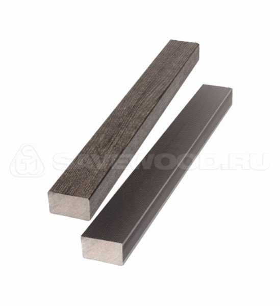 Брус лавочный ДПК полнотелый Savewood тёмно-коричневый купить в Сибае