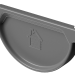 Заглушка желоба D125 Döcke STAL PREMIUM Графит, (RAL 7024) купить в Сибае