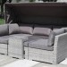 Диван-Трансформер AFINA плетеный из иск. ротанга AFM-320G Grey купить в Сибае