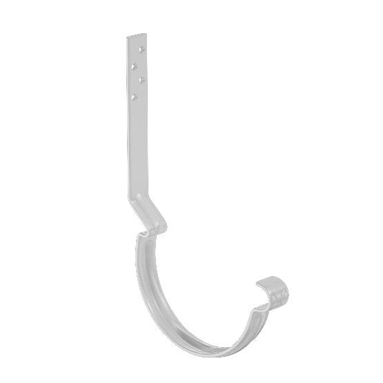 Водосток Aquasistem, система 150x100 - Крюк крепления желоба длинный RR 20 Мраморно-белый купить в Сибае