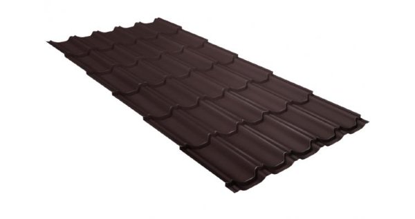 Металлочерепица квинта плюс GL 0,5 Satin RAL 8017 шоколад купить в Сибае