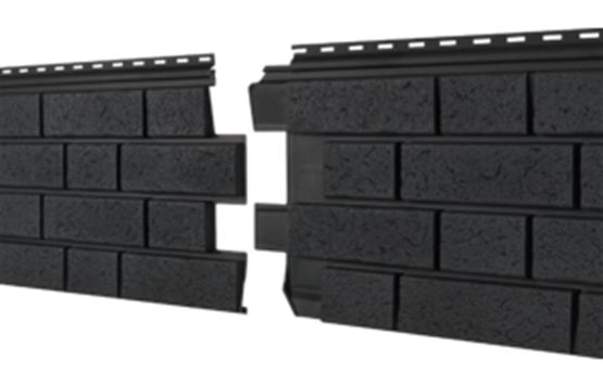 Фасадная панель Ю-пласт Стоун Хаус S-Lock Клинкер Нордик Графитовый купить в Сибае