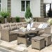 Комплект мебели AFINA плетеной из иск. ротанга AFM-307B Beige купить в Сибае