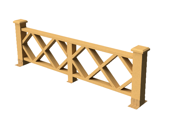 Ограждения декоративное ДПК GRINDERDECO Миллениум песчаник купить в Сибае