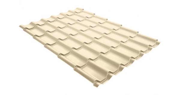 Металлочерепица классик 0,5 Satin RAL 1015 светлая слоновая кость купить в Сибае