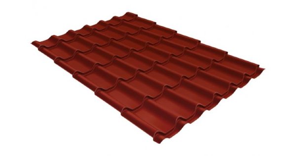 Металлочерепица классик GL 0,5 Velur20 RAL 3009 оксидно-красный купить в Сибае