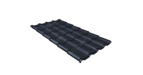 Металлочерепица камея GL 0,5 Quarzit lite RAL 7024 мокрый асфальт купить в Сибае