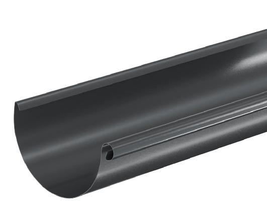 Водосток Aquasistem, система 150/100 - Водосточный желоб 3.00м RAL 7024 Тёмно-серый купить в Сибае
