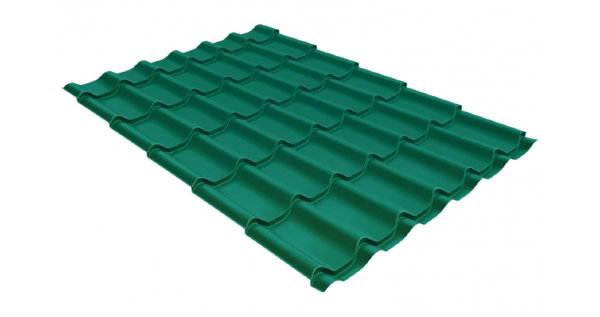 Металлочерепица классик 0,5 Satin RAL 5021 купить в Сибае