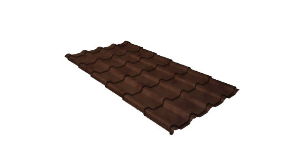 Металлочерепица камея GL 0,5 Safari Twincolor Brown купить в Сибае
