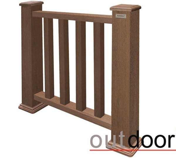 Ограждение из ДПК Outdoor Классик 3D STORM коричневый микс купить в Сибае