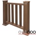 Ограждение из ДПК Outdoor Классик 3D STORM коричневый микс купить в Сибае