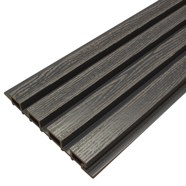 Фасадная доска из ДПК Faynag Wood Рейка Мокрый Асфальт купить в Сибае