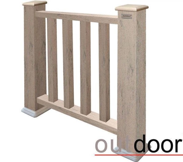 Ограждение из ДПК Outdoor Классик 3D STORM серый микс купить в Сибае