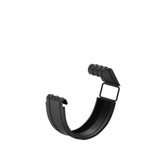 Водосток Aquasistem, система 125x90 - Соединитель желоба с резиновым уплотнителем RAL 9005 Чёрный купить в Сибае