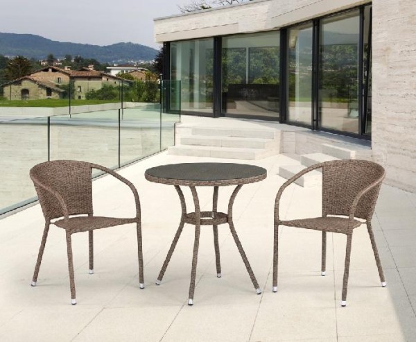 Комплект плетеной мебели AFINA из иск. ротанга T282ANT/Y137C-W56 Light Brown 2Pcs купить в Сибае