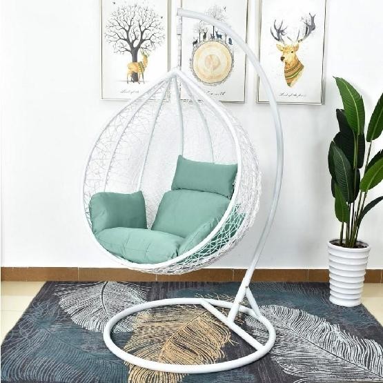 Кресло Подвесное из искусственного ротанга AFM-168A-L White/Green купить в Сибае