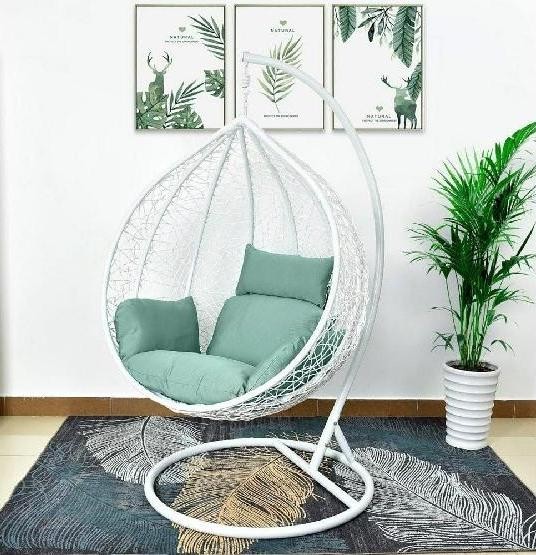 Кресло Подвесное из искусственного ротанга AFM-168A-XL White/Green купить в Сибае