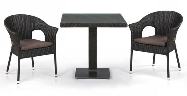 Комплект плетеной мебели AFINA из иск. ротанга T605SWT/Y79A-W53 Brown 2Pcs купить в Сибае