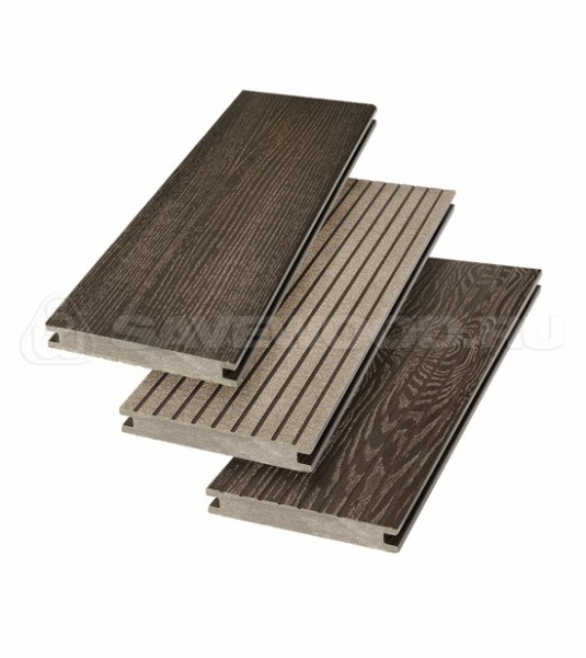 Террасная доска SW Fraxinus (R) полнотелая «SaveWood» Темно-коричневый купить в Сибае
