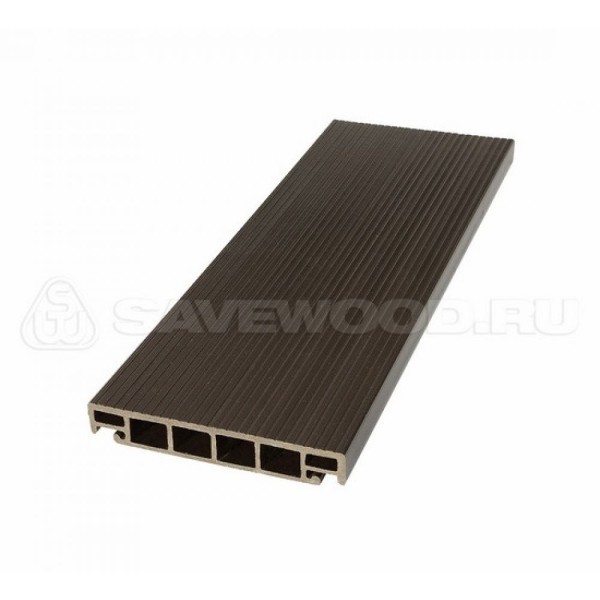 Террасная доска из ДПК SW-Salix «SaveWood» темно-коричневый купить в Сибае