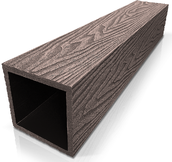 Столб ДПК 3D GardenParkett фактура дерева Венге купить в Сибае