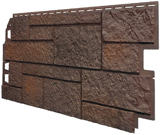 Фасадная панель VOX Sandstone (Сандстоун) темно коричневый купить в Сибае