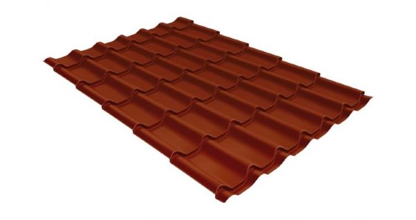 Металлочерепица классик 0,5 Satin RAL 8004 терракота купить в Сибае