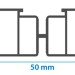 Лага алюминиевая KRONEX 50x25x3000 мм несущая купить в Сибае