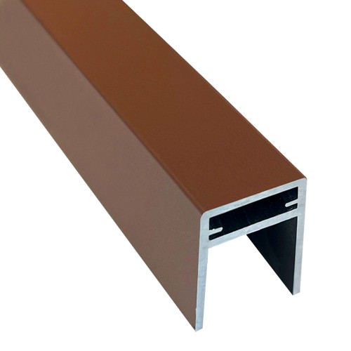 П-профиль Алюминиевый EasyDecking 35x25 Коричневый купить в Сибае