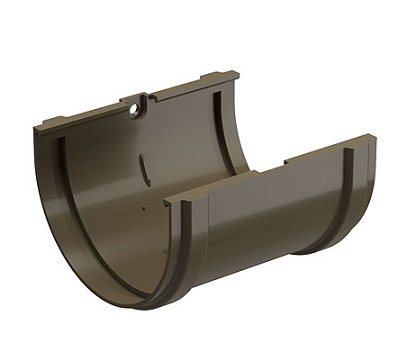 Соединитель желоба Docke Premium ПВХ - Каштан купить в Сибае